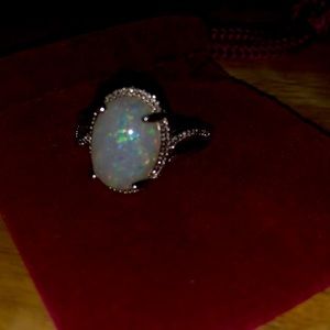 Opal and .925 sterling ring.